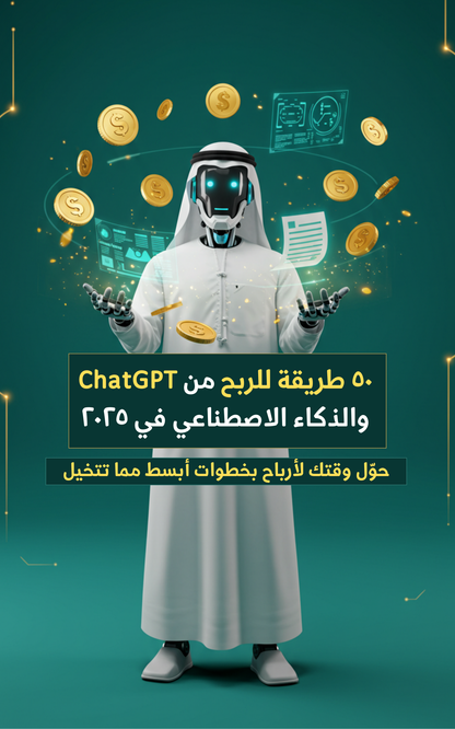 ٥٠ طريقة للربح من شات جي بي تي و الذكاء الإصطناعي في ٢٠٢٥